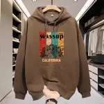 Men's Cotton Full Sleeve Winter Hoodie, 320 GSM, 5 Colours