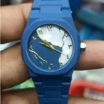 Arabic Dial Premium Marble Finish Ladies Watch with Butterfly Lock