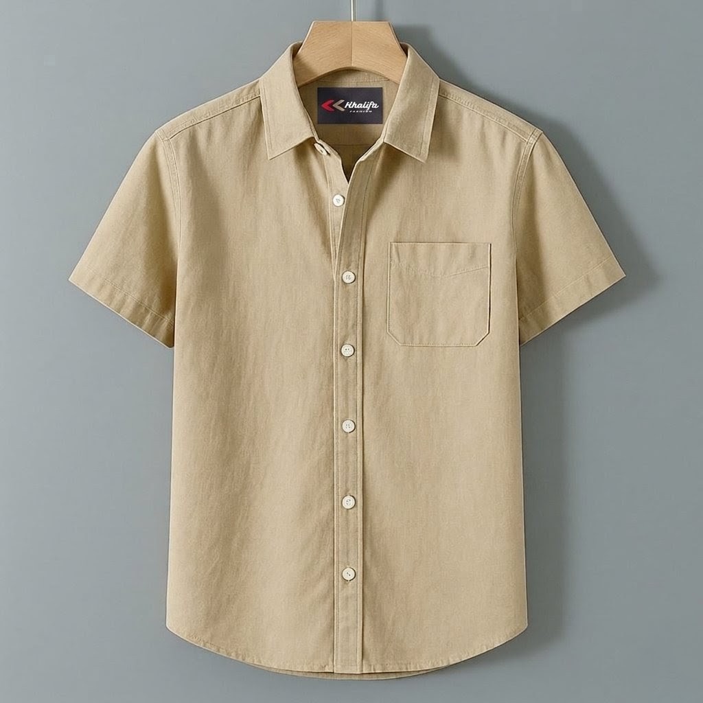 Men's Solid Half Sleeve Shirt in Soft Oxford Cotton, M to XXL