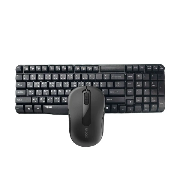 Rapoo X1800S Black Wireless Keyboard & Mouse Combo with Bangla