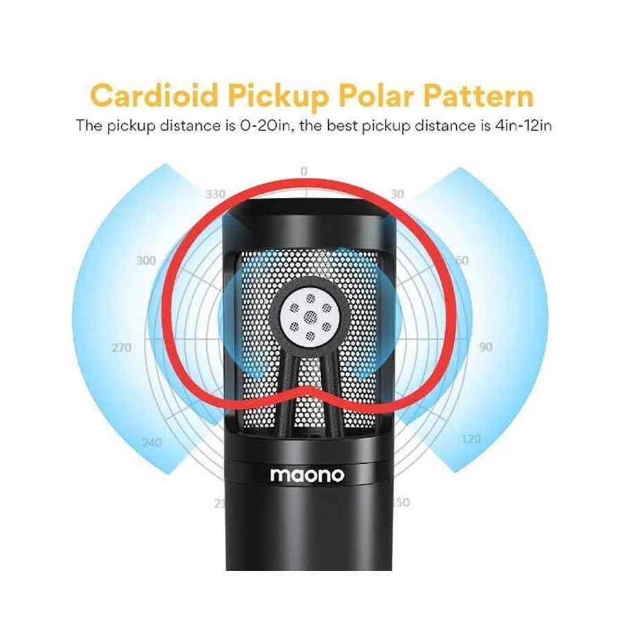Maono AU-PM360TR Recording Microphone Kit with XLR to 3.5mm Cable