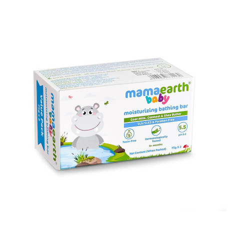 Mamaearth Baby Moisturizing Bathing Bar 75g x 2Pcs (India)