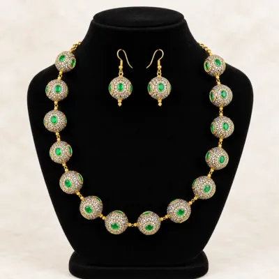 Premium Antique Turkish Ball Necklace Set