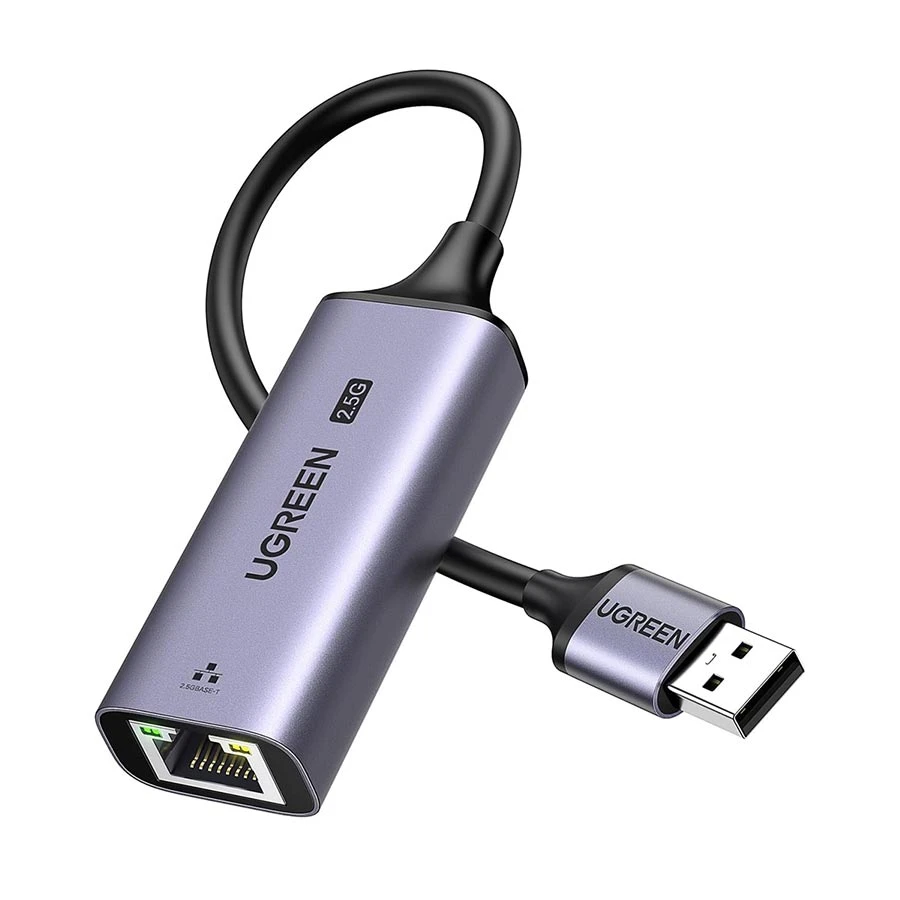 UGREEN CM648 (25051) USB Male to LAN Female 2.5Gbps Gray Converter