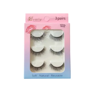 Everly Beauties 3Pair Series False Eyelash - G333 (China)