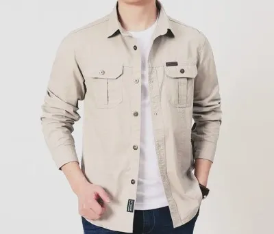Full sleeves double pocket panel Shirt