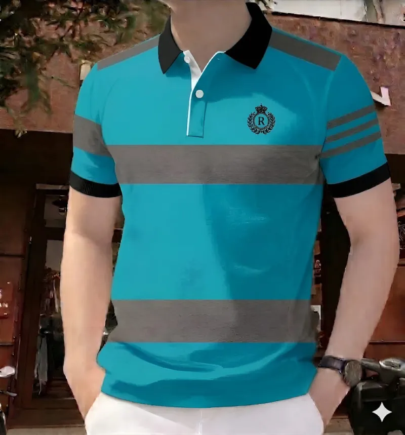 Men's Half Sleeve Polo T-Shirt, 200 GSM Cotton, 4 Colours