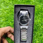 POEDAGAR 930 Men's New Luxury Luminous Date Week Stainless Steel Quartz Watch For Men (Butterfly Lock)