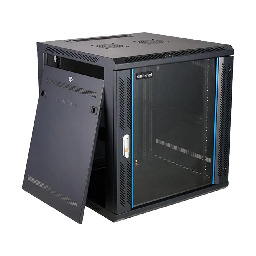 Safenet SNW6609 9U 600mm Depth Wall Mounted Server Cabinet With PDU