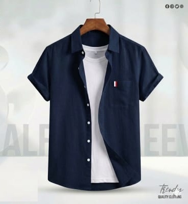 Men's Pure Remi Cotton Half Sleeve Shirt, Sizes M, L and XXL
