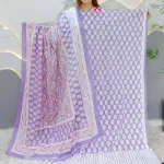 SmartDeal Soft Purple Premium Unstitched 3-Piece Set