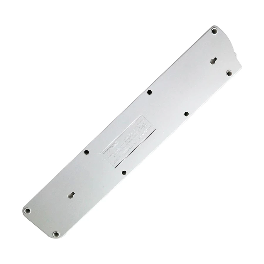 Many MTS-158 2 Pin 5 Port Power Strip 5 Meter White