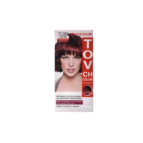 Tovch Hair color 30ml*2 - 7.62 Aubergine (China)
